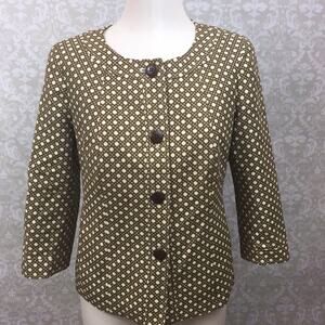 2/$30 2/$30 Talbots 10 Petite Womans Career Work Office Chainlink Design Print